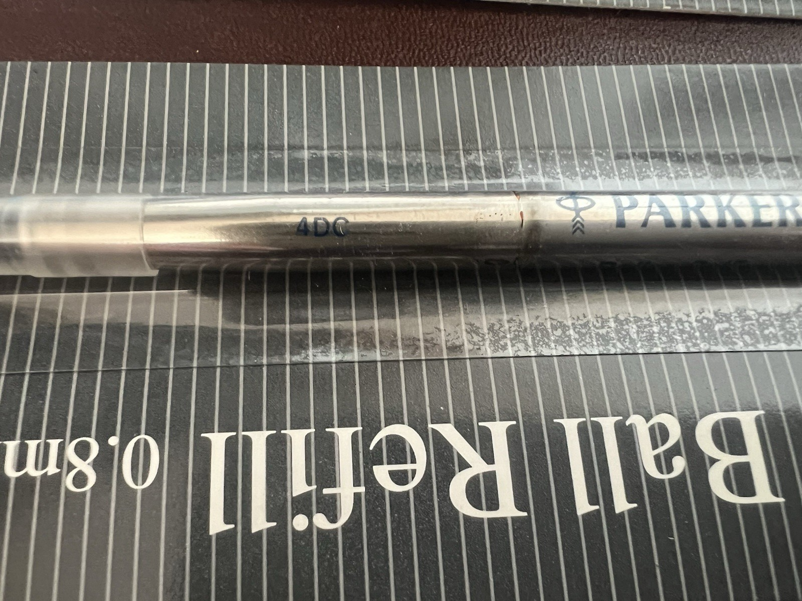 PARKER Recharge Stylo Roller Ball BLEU M 4DC Lot De 3 Pièces Recharge