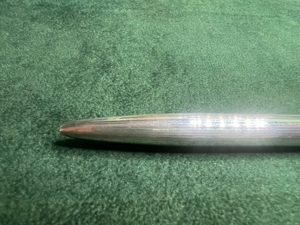Stylo-Plume Sphère Argent 925 Mécanisme Bouton Snap Écrit Vintage