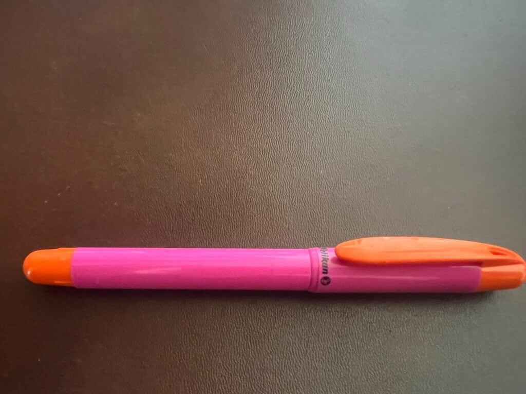 🔴 PELIKAN penna stilografica Primapenna rosa arancione mai usata M vintage