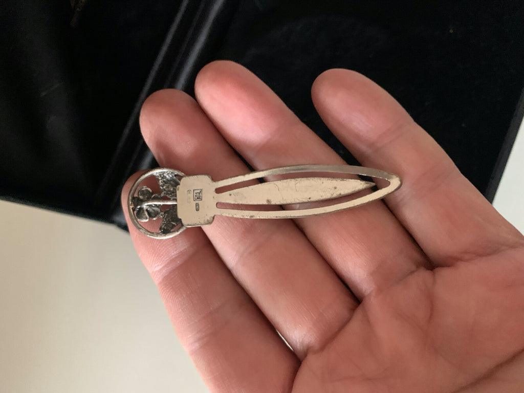 Argent 925 Ferme Page Livre Avec Gravure Giulia Ferme Feuilles