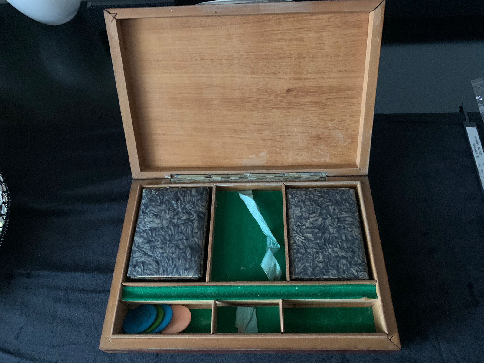 🔴 CARTE GIOCO REPUBBLICA 1951 francesi scatola sigle ARGENTO vintage