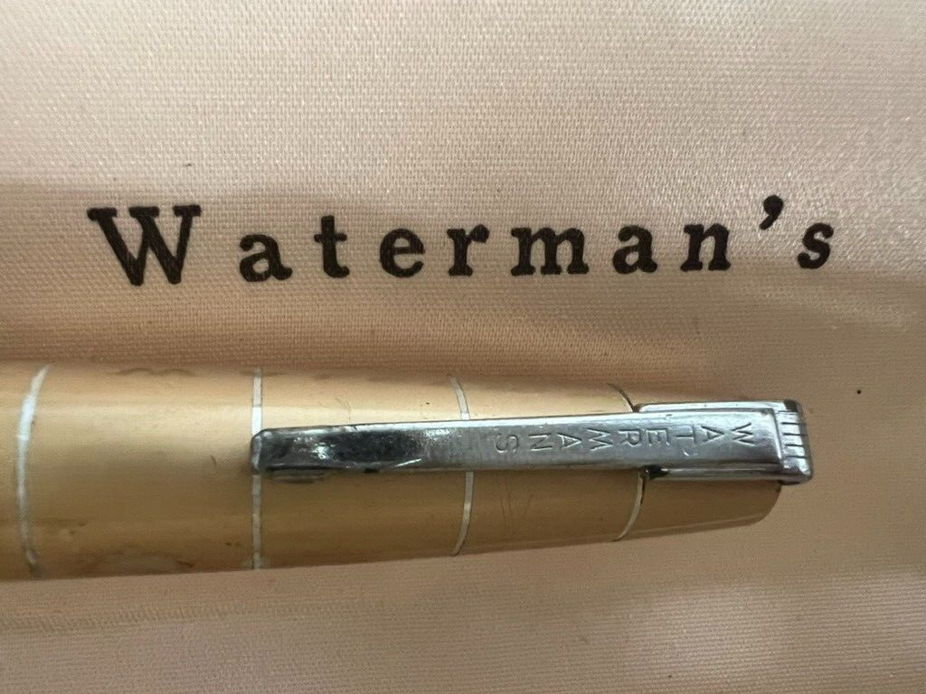 🔴 WATERMAN'S penna stilografica a leva gioiello uomo anni 1950 vintage SCRIVE