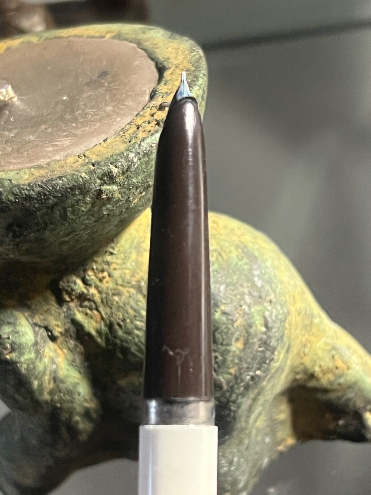 🔴 LILIAN AMERICAN FLAG cartridge fountain pen writes vintage 
