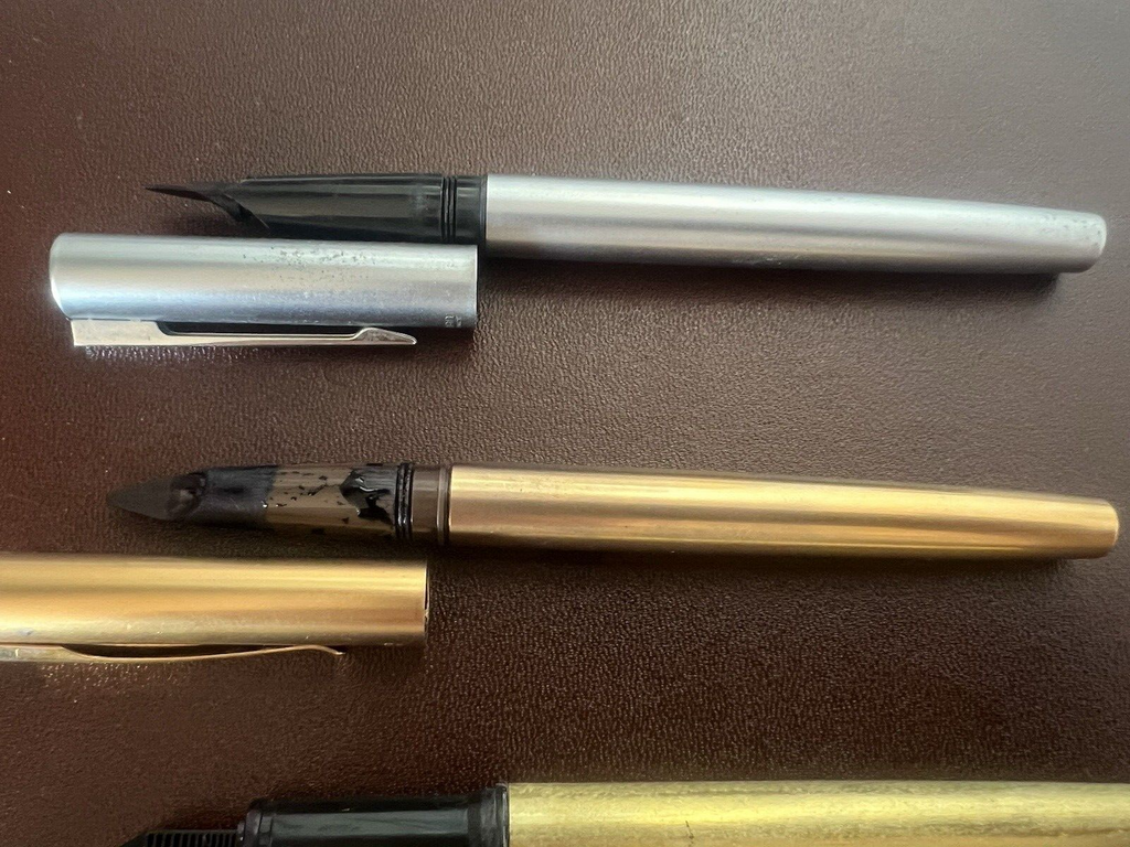 🔴 WATERMAN fountain pen spare parts body caps LOT 4 PCS 