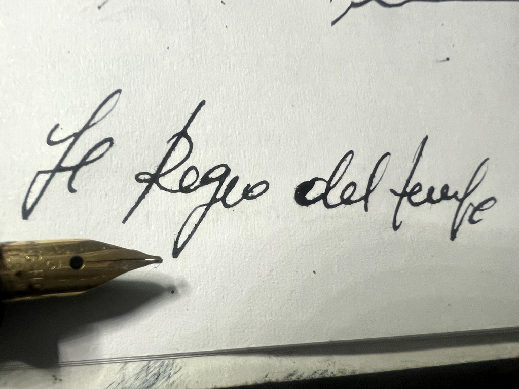 🔴 EUCLID penna stilografica verde nera profili cromati a leva SCRIVE vintage