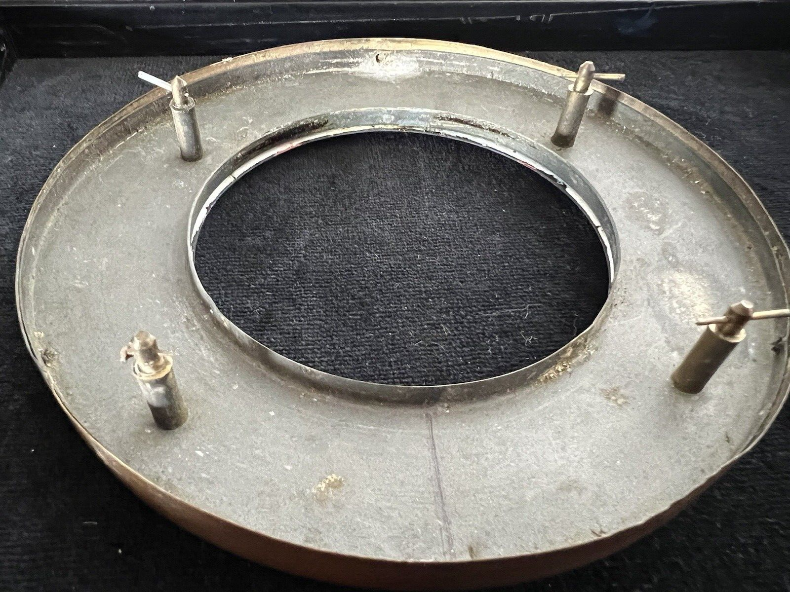 🔴 QUADRANTE orologio pendolo muro parete smalto numeri romani ottone perni