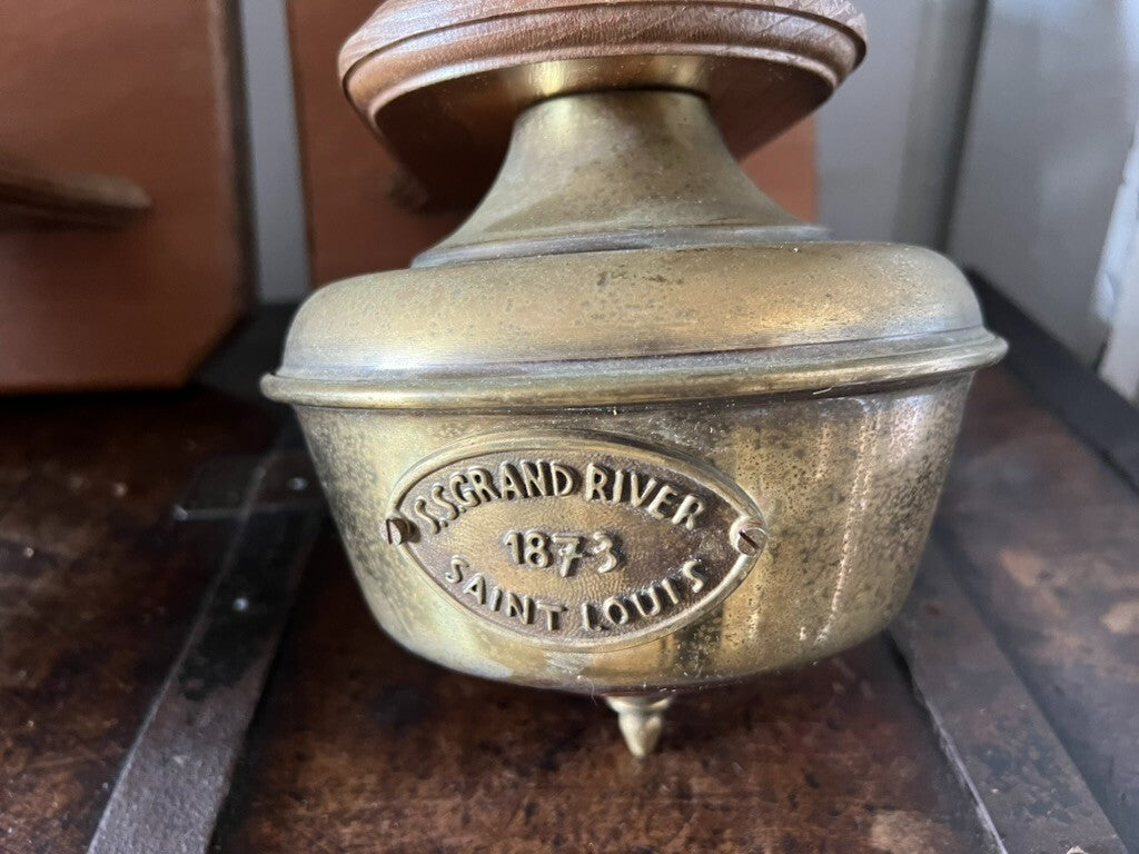 Applique S.S Grand River 1873 Saint Louis Laiton Lampes Industrial Vintage