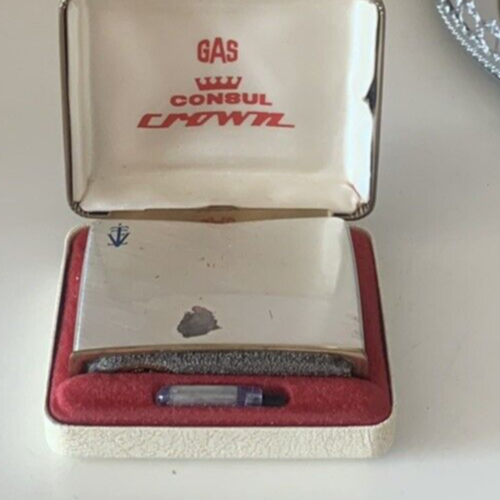 Consul Crown Briquet A Gaz Avec Trousse Ed Anleitung Fonctionnel Vintage 
