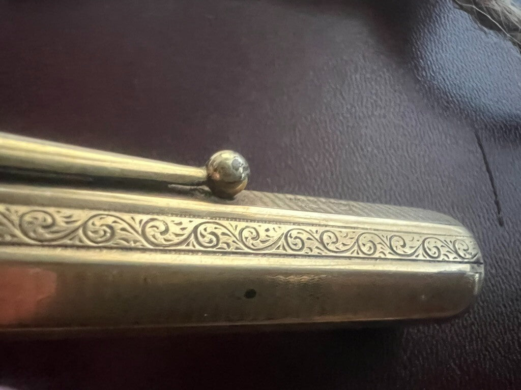🔴 WATERMAN cappuccio penna stilografica cesellato placcato oro Tappo vintage