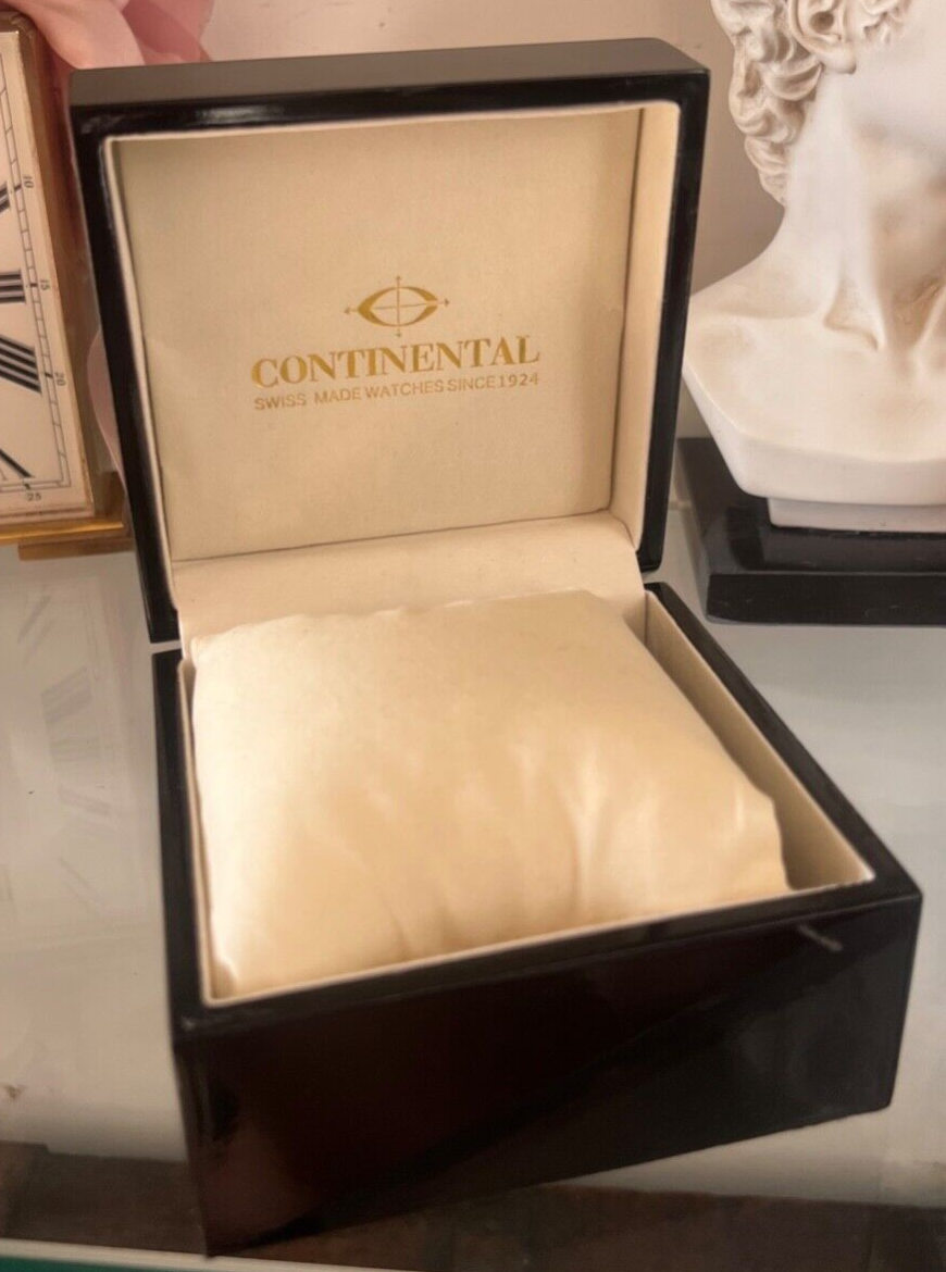 🔴 CONTINENTAL box scatola orologio legno cofanetto custodiaLIBRETTO E GARANZIA
