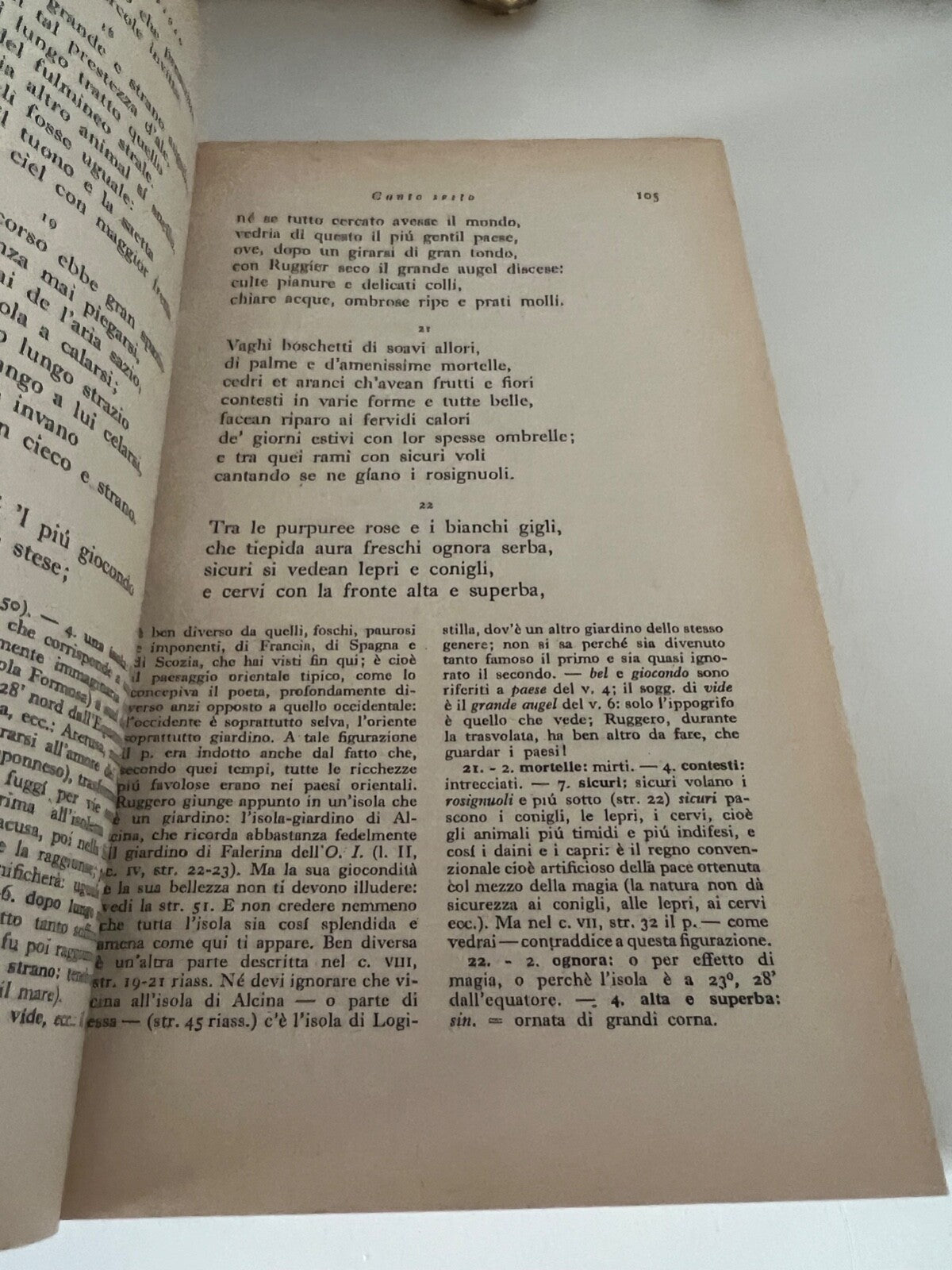 Book Orlando Onslaught Of Ariosto Emilio Zanette Bound Vintage Style