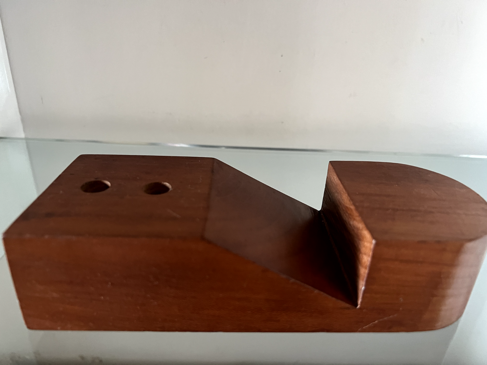 🔴 Base penna stilografica sfera stilofori scrivania portapenna LEGNO L 19