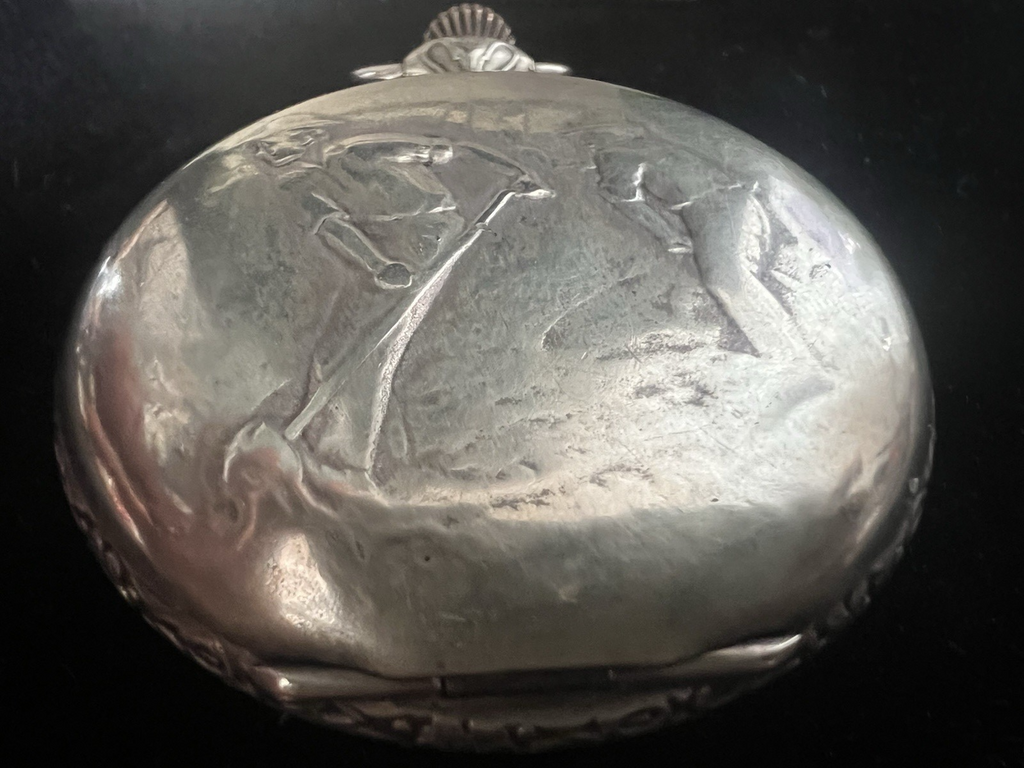 Red HEBDOMAS Manual Pocket Watch 8 DAY Breguet Spiral Vintage Works
