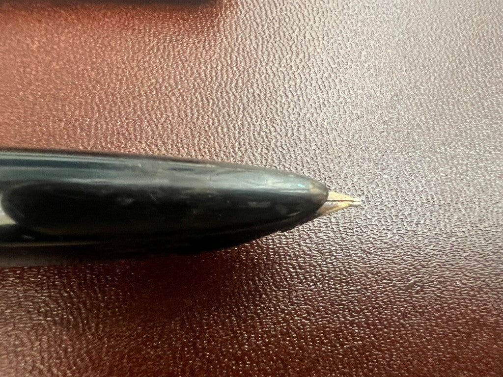Stylo-Plume Stylo à Plume Noire Piston Aerodinamico Or Écrit Vintage C 