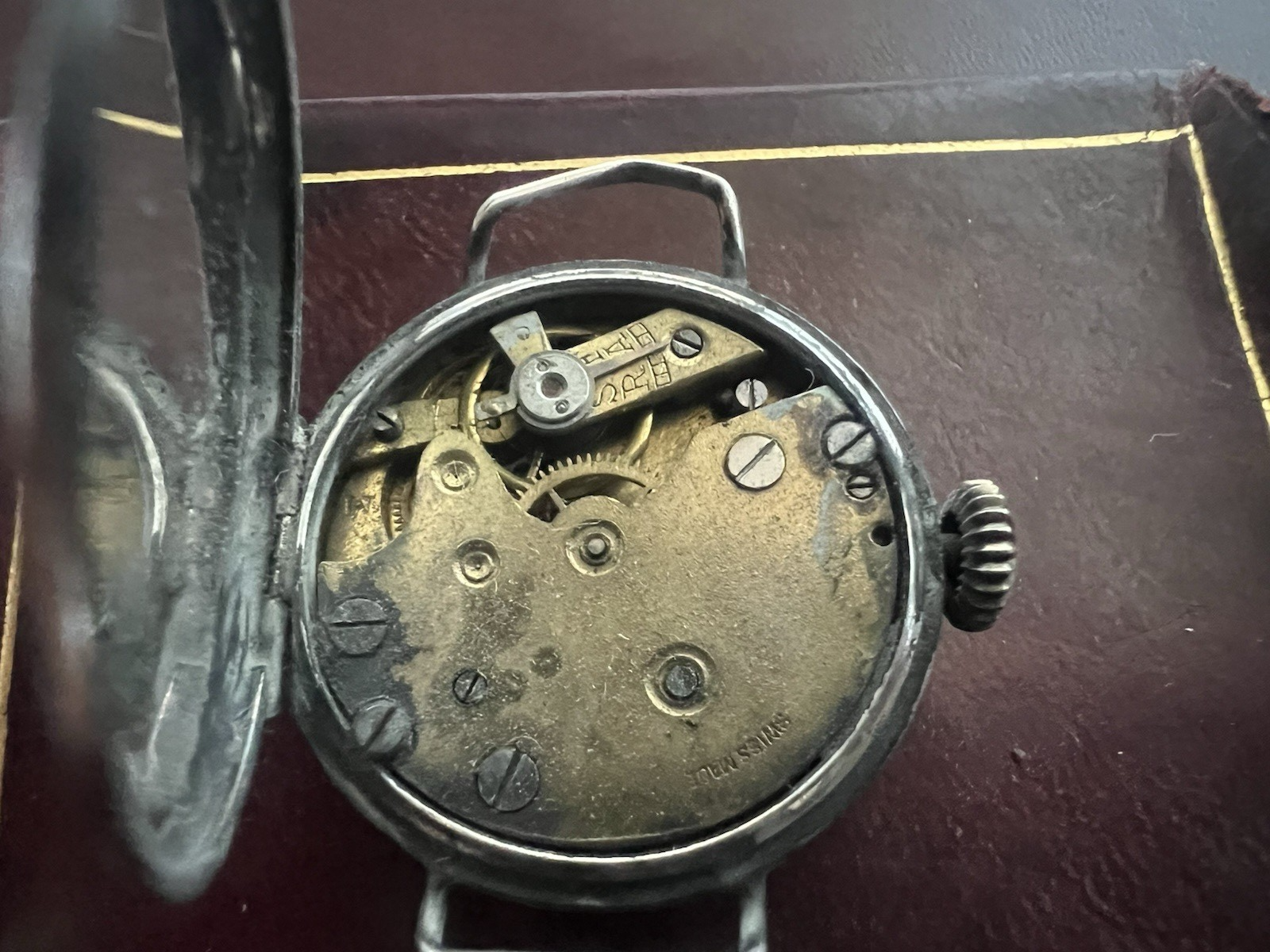 🔴 Orologio ARGENTO 800 donna polso VERA n.28 da revisionare parti vintage