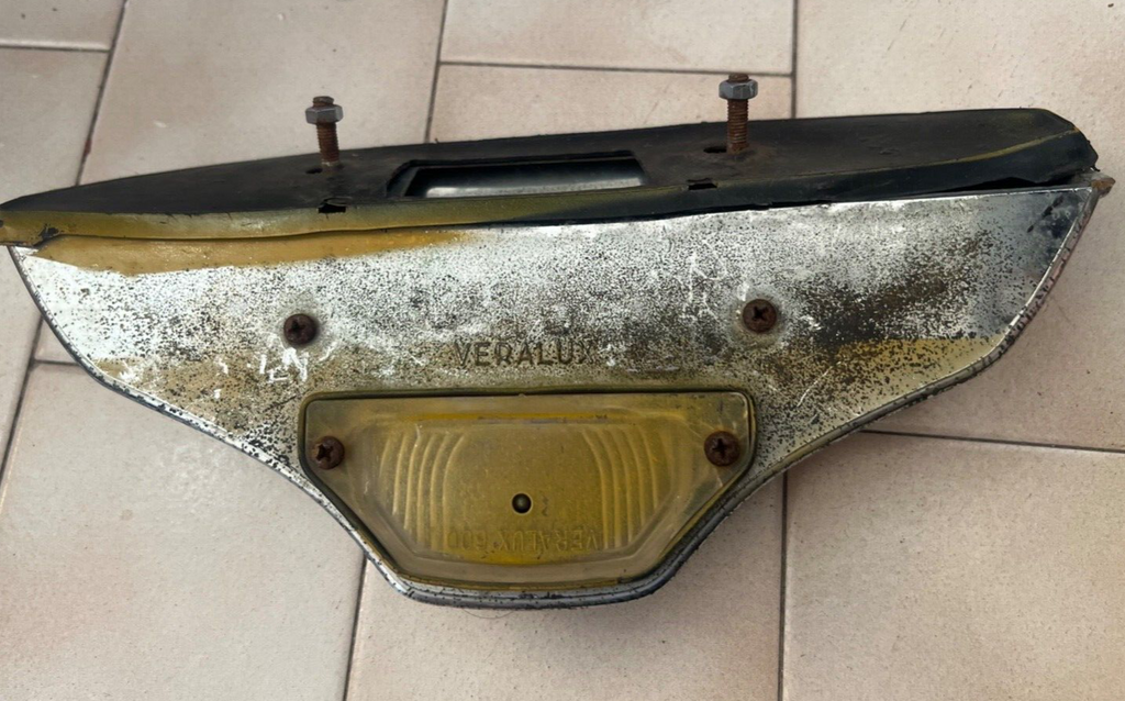 Fiat 500 F-L-R Light Lighting Light License Plate VERALUX Original Vintage