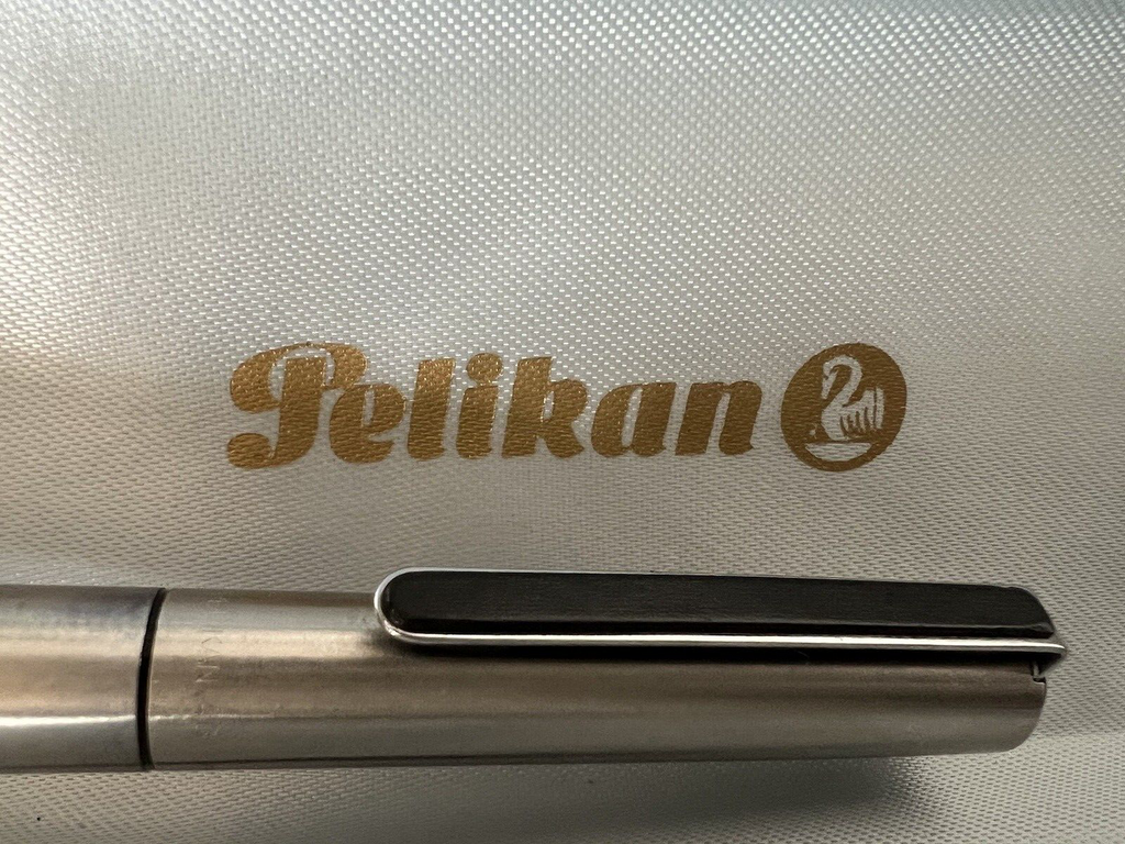 🔴 PELIKAN penna stilografica AG AIRPEN cromata cartuccia SCRIVE vintage