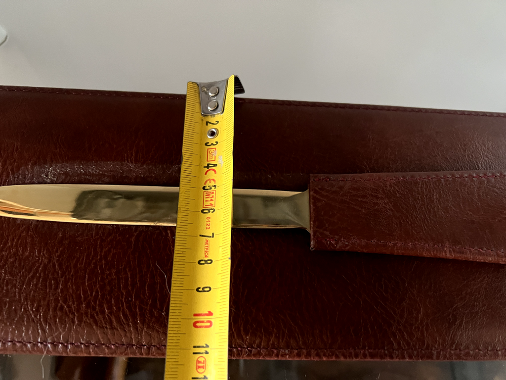 🔴 Stiloforo base penna stilografica sfera PELLE scrivania portapenna vintage