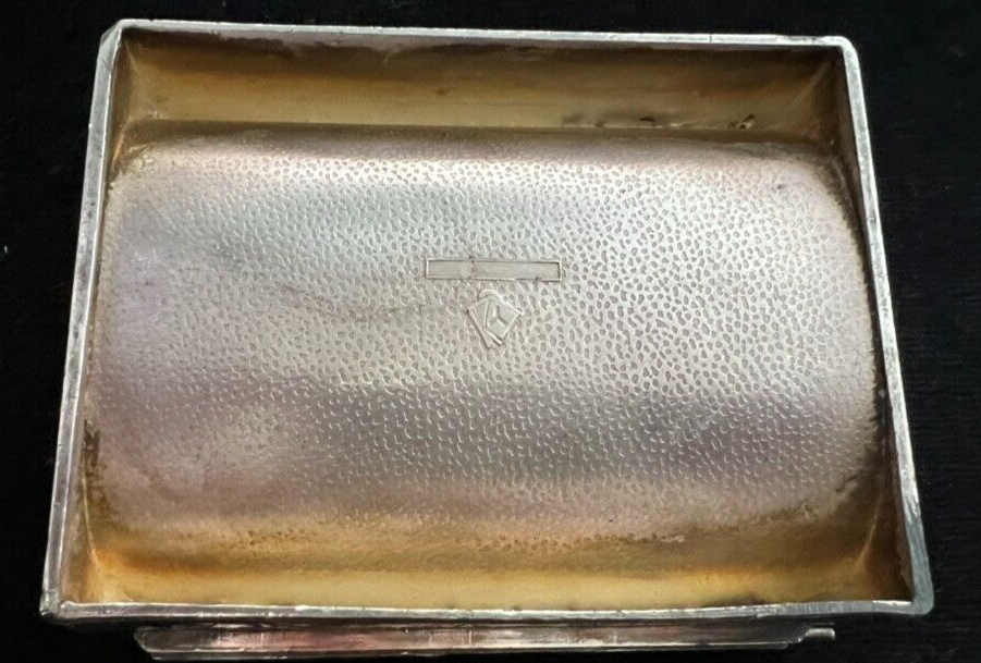 🔴 TOBACCO CASE cigarette case chiseled internal concave original LIBERTY 1900 