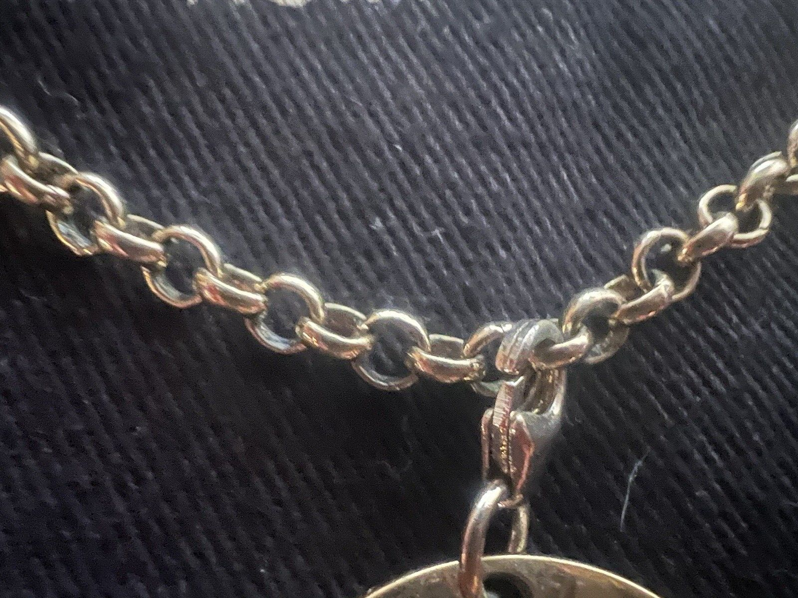FENDI Bracelet D'Identification Bracelet Charms Monogramme Coeur