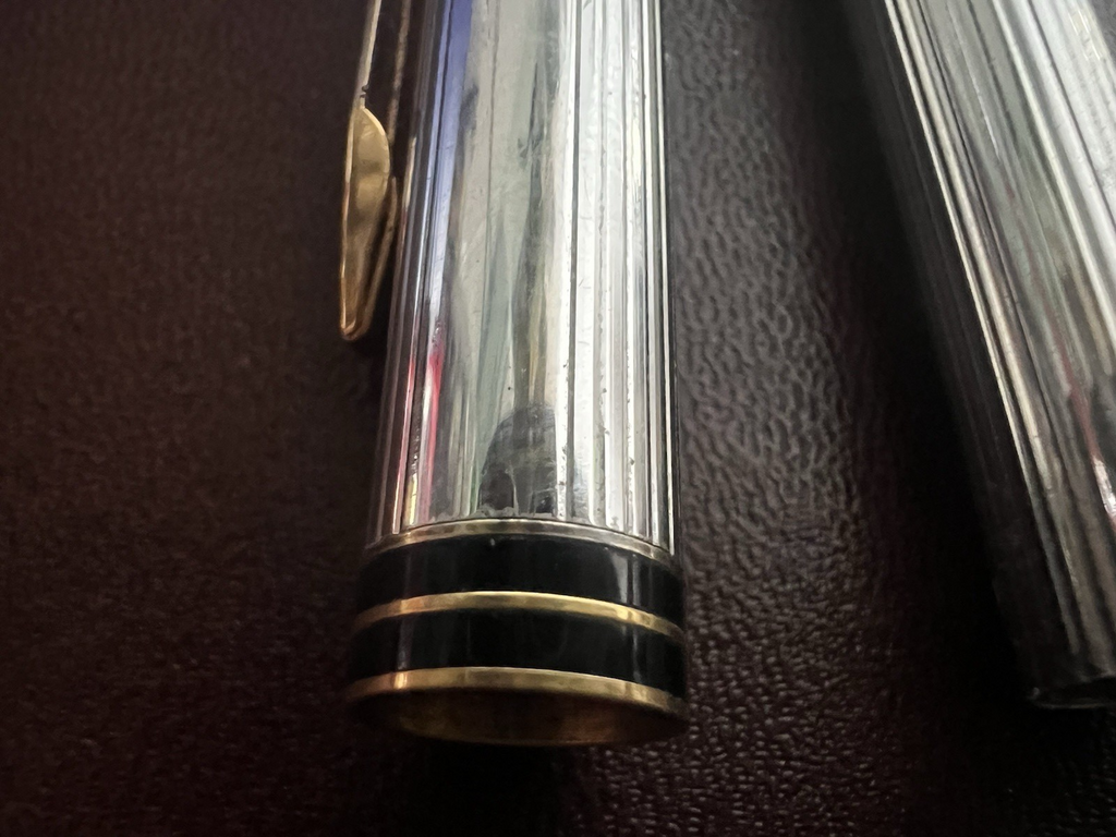 Waterman Pen Fountain Pen Hooded Drum Plated Silver Parts Spare Parts
