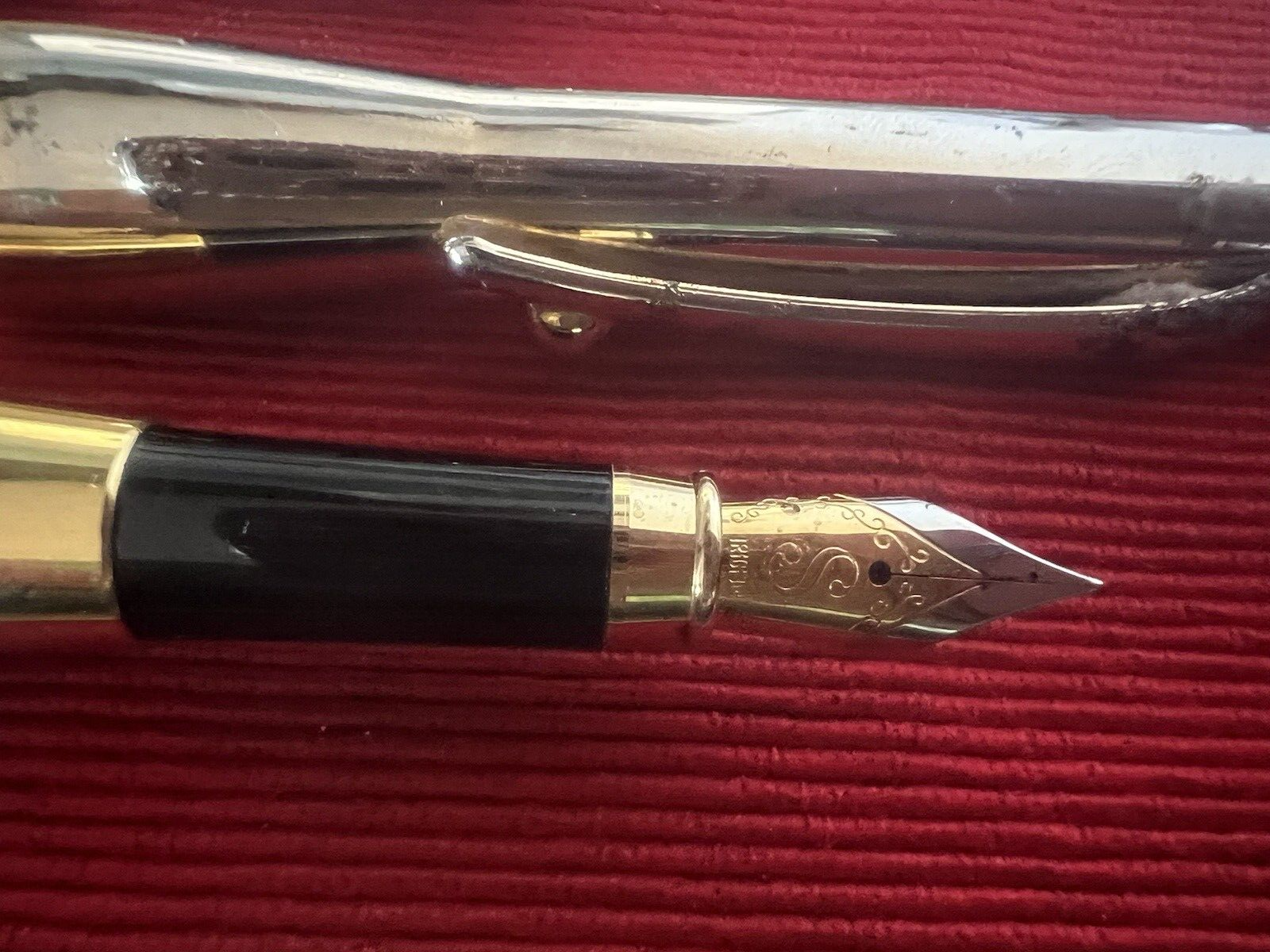 Stilus Pens Fountain Chrome Cartridge Nibs Iridium Scrivono 2 Pens