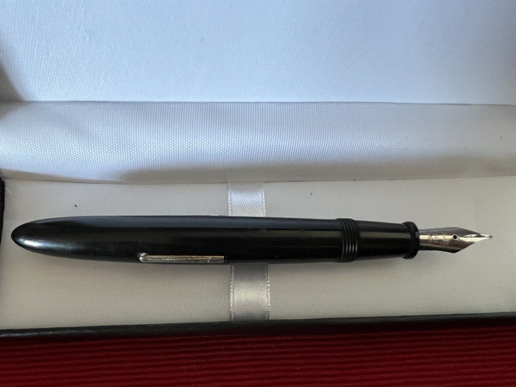 🔴 EXCELSIOR penna stilografica nera meccanismo a leva scrive vintage del 1920