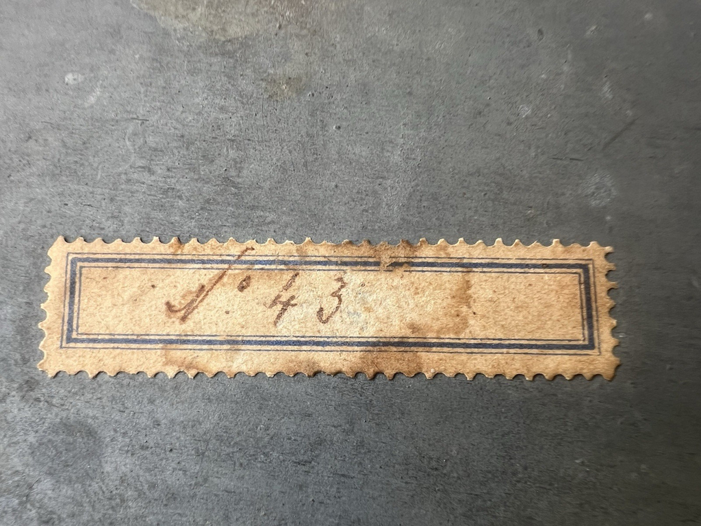 🔴 SAINT TERESA copper engraving curved glass microbead embroidery antique 1800 