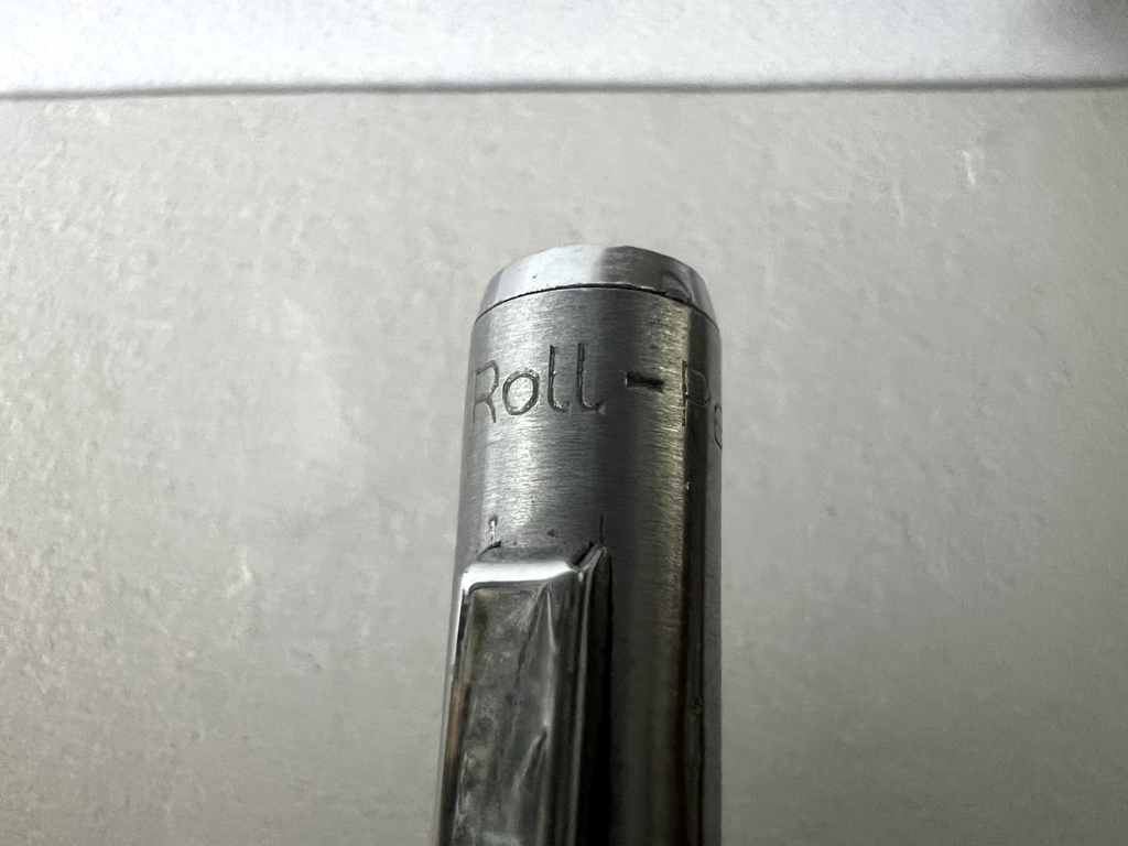 🔴 PELIKAN penna sfera cromata con refill roller scrive vintage