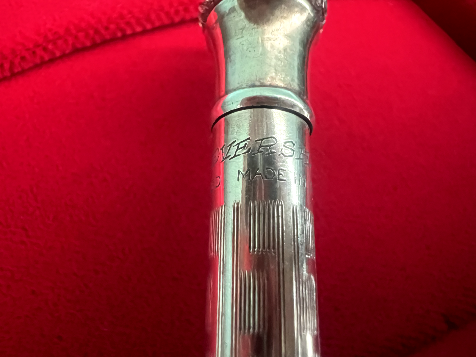 🔴 WHAL EVERSHARP matita meccanica laminata oro cesellata scrive vintage