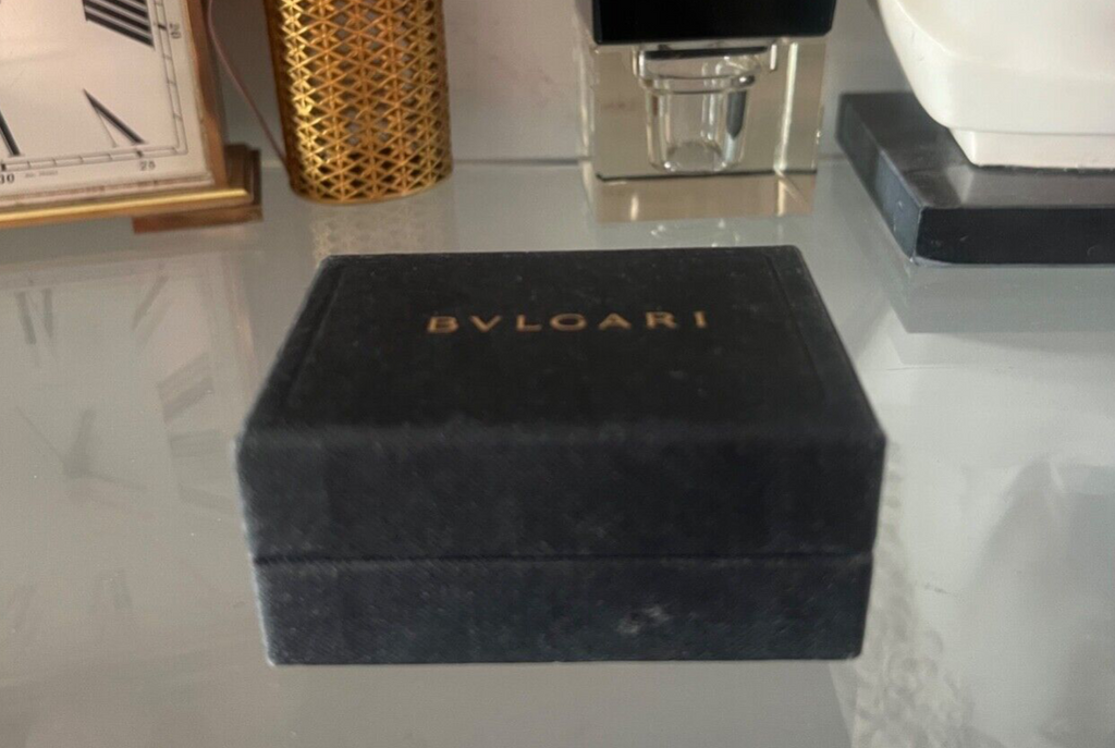 🔴 BULGARI scatola anello pendente astuccio custodia gioiello e contro scatola