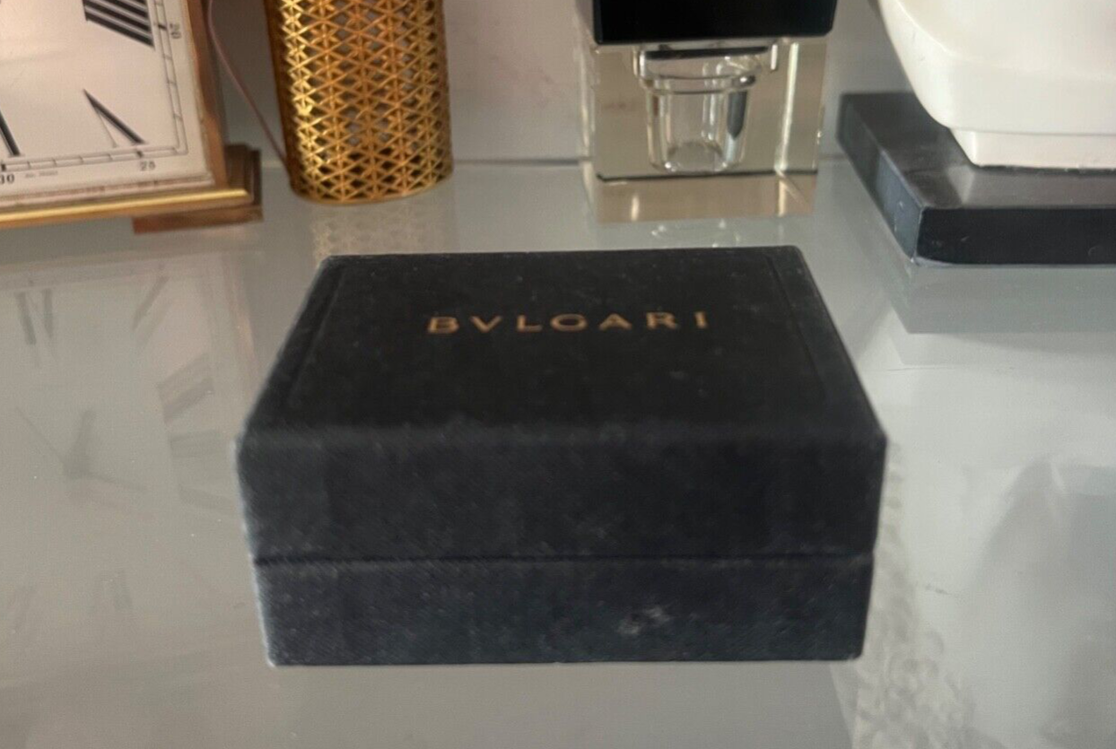 🔴 BULGARI scatola anello pendente astuccio custodia gioiello e contro scatola