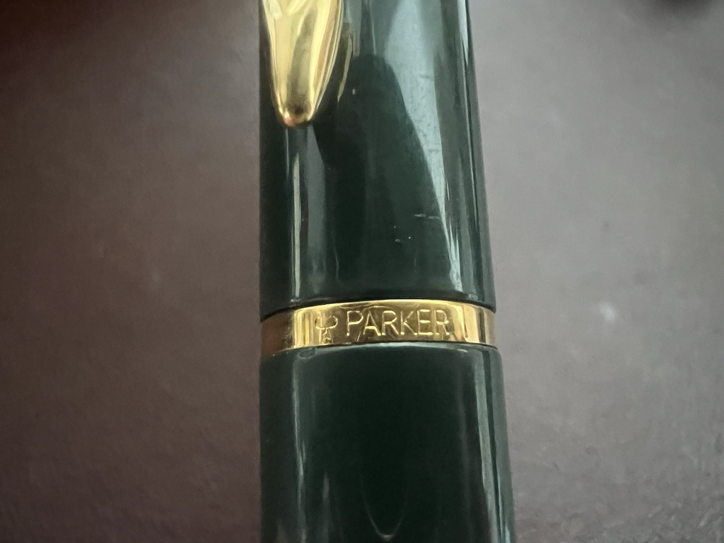Parker Pen Fountain Pen Rialto Lacquer Green English Cartridge A Marking