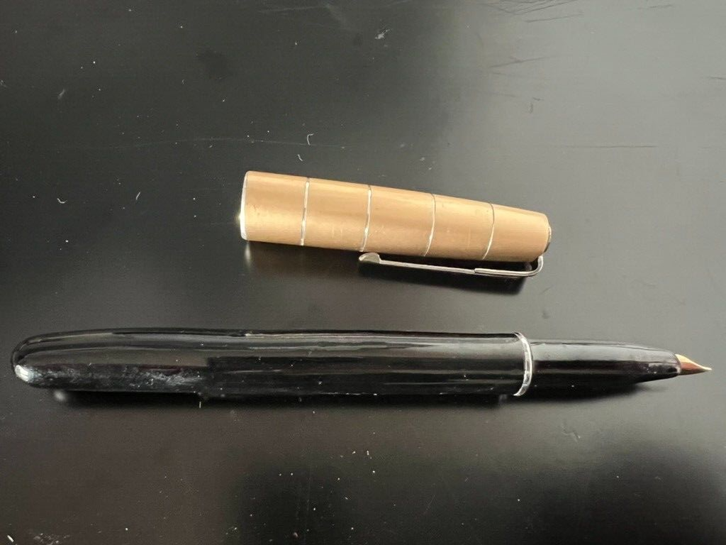 DE WATERMAN Stylo-Plume Stylo à Plume à Levier Bijou Homme Années 1950 Vintage
