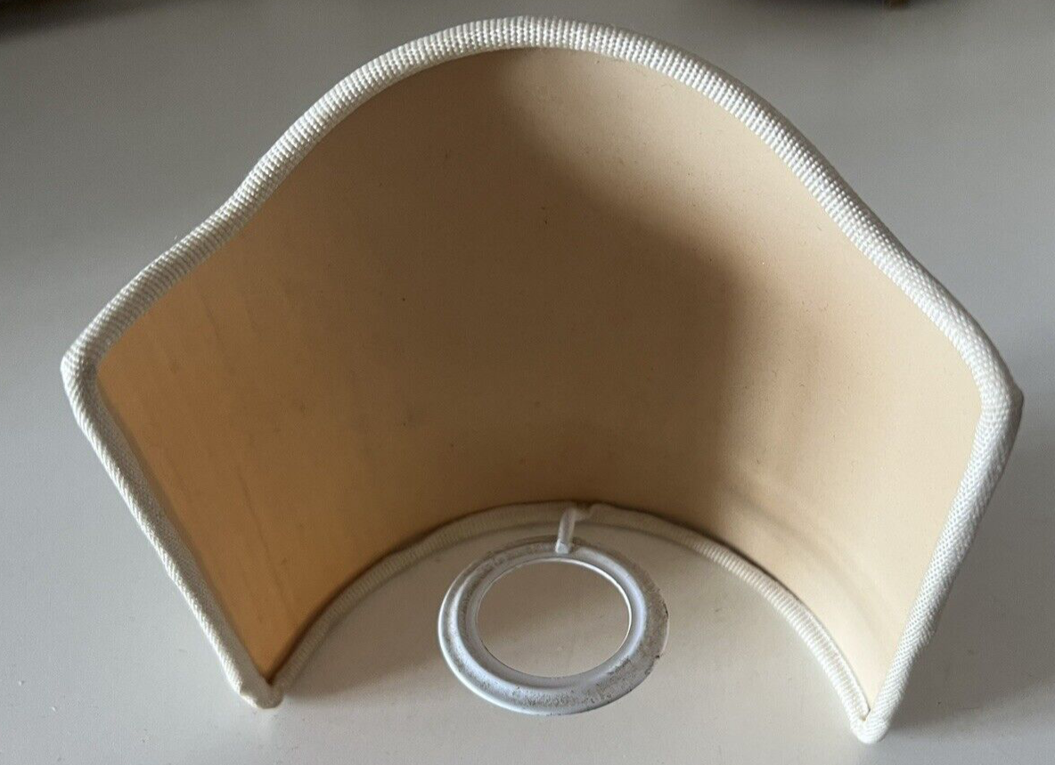 🔴 paralumi PLISSE' per lampada, lume beige ventaglio 3 PEZZI vintage