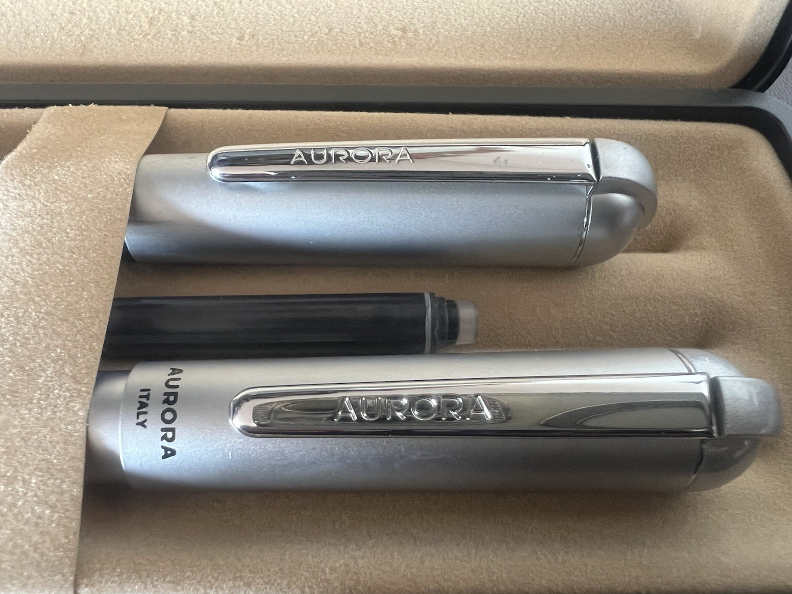 Aurora Stylo-Plume Stylo à Plume Idée Bleu M Et Sphère Laque Scrivono Vintage