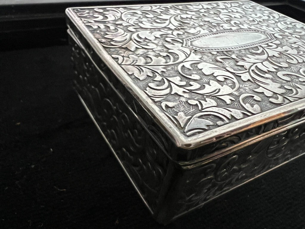 🔴 TOBACCO CASE cigarette case chiseled internal concave original LIBERTY 1900 