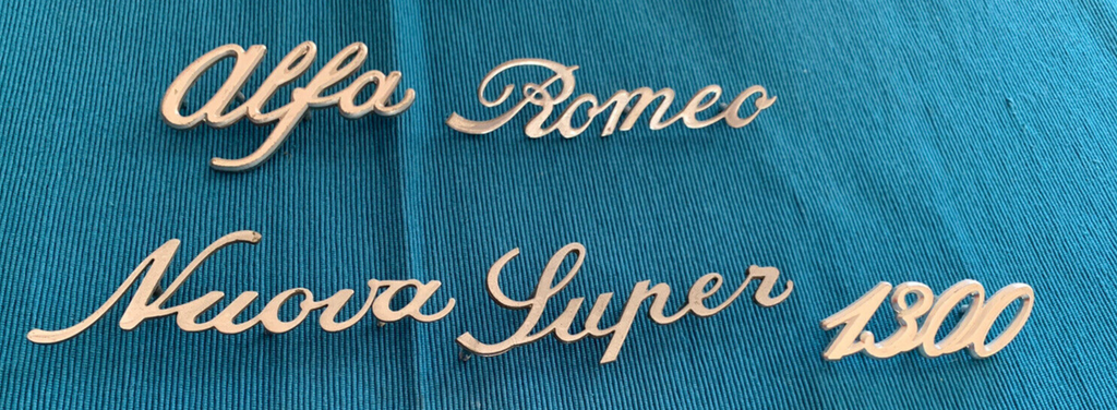 🔴 ALFA ROMEO stemma AUTO NUOVA 1300 emblema fregio badge targhetta metallo