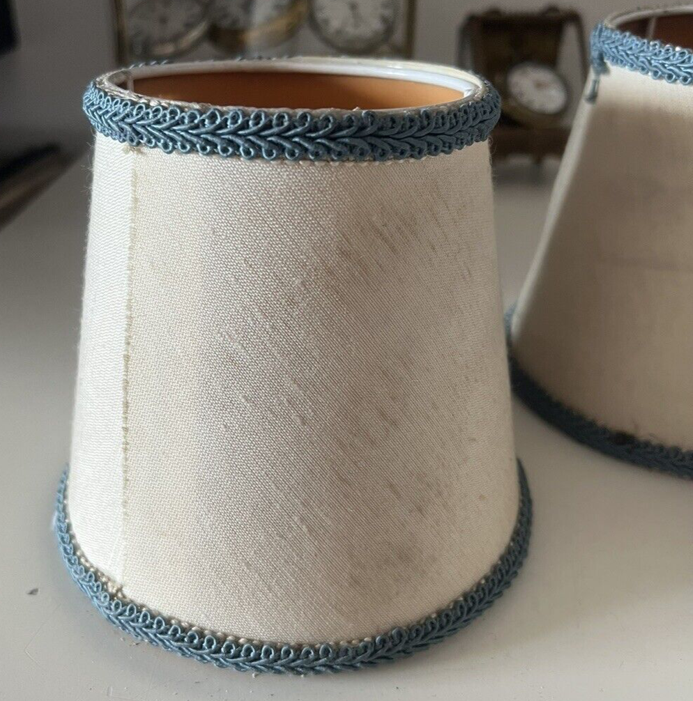 🔴 paralumi PLISSE' per lampada, lume beige campana c 4 PEZZI vintage