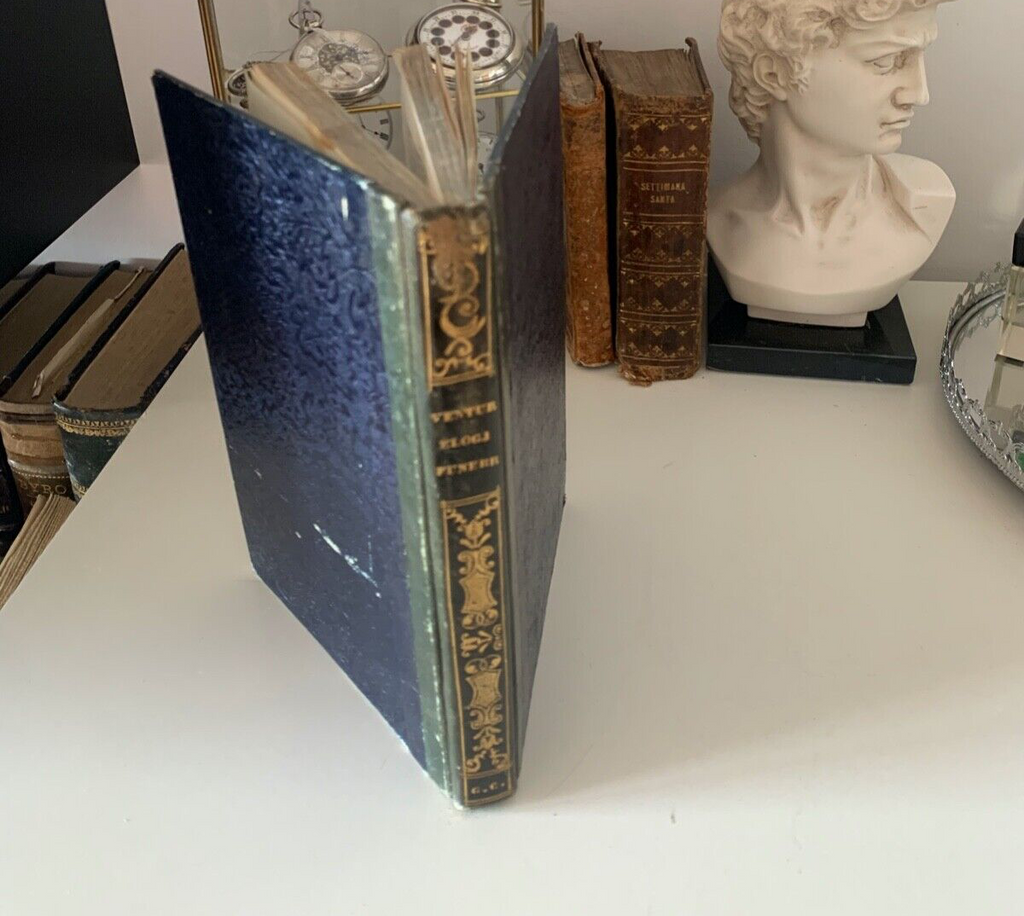 🔴 Book COLLECTION OF FUNERAL PRAISES CHRISTIAN DOCTRINE old 1853 