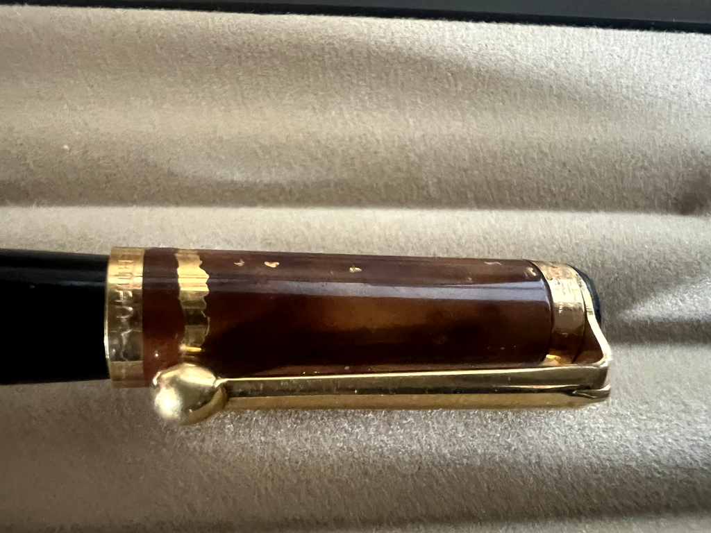 🔴 WATERMAN Kugelschreiber mit marmoriertem Lack, Vintage-Stil 