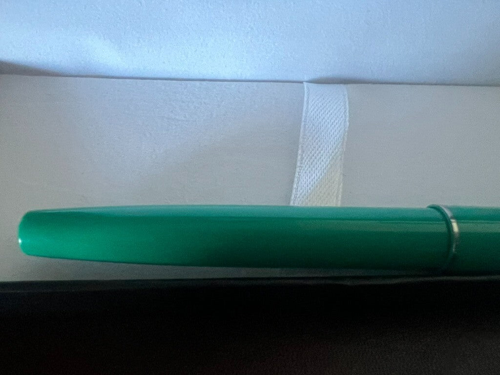 🔴 PELIKAN penna stilografica Primapenna VERDE profili cromati cartucce vintage