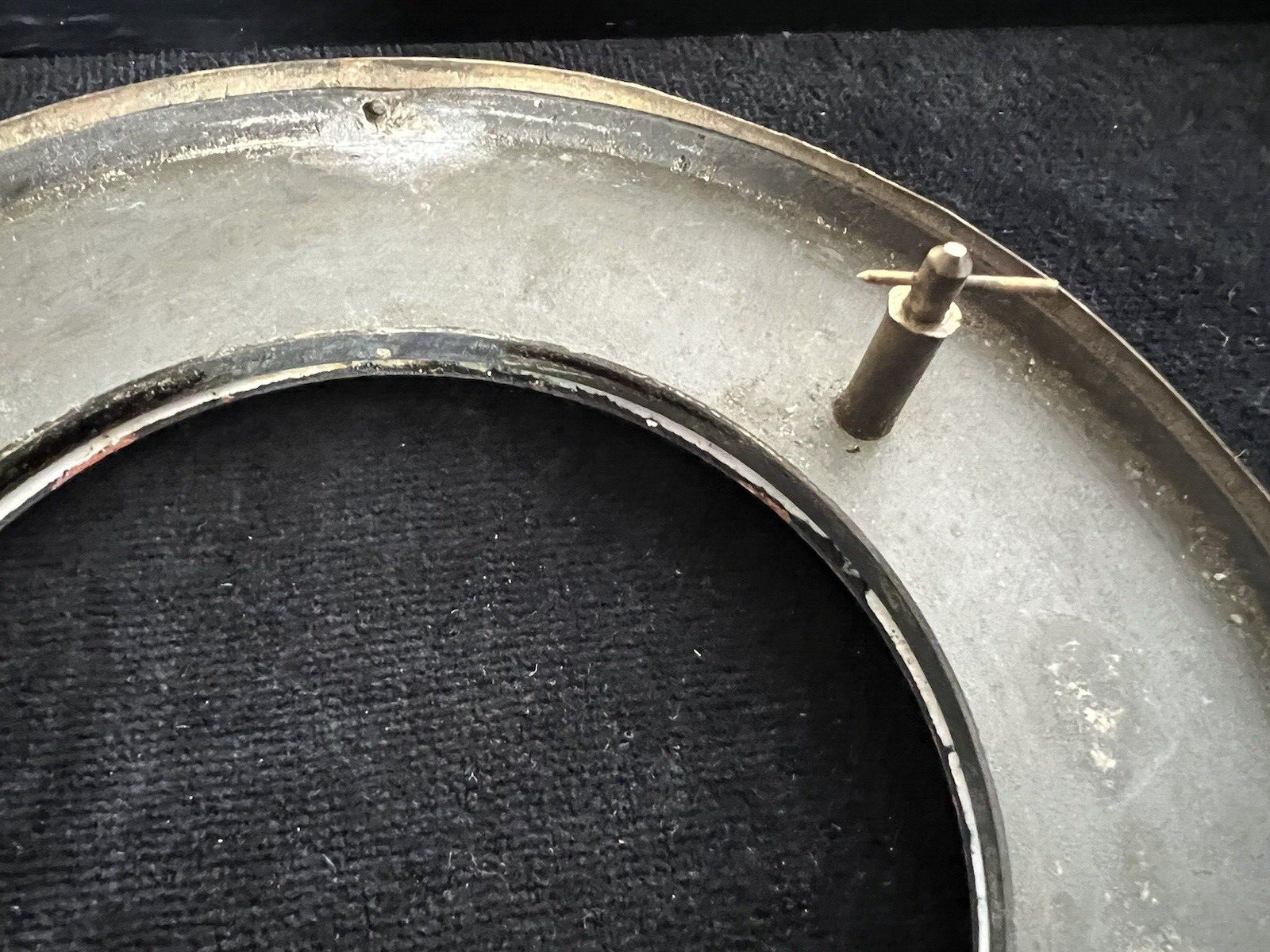 🔴 QUADRANTE orologio pendolo muro parete smalto numeri romani ottone perni