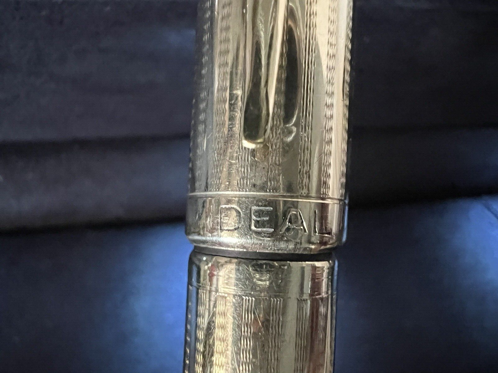 🔴 IDEAL penna stilografica retrattile pennino ORO 14 KT funziona vintage A