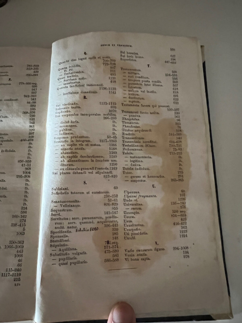 🔴 Book IURIS ROMANI PRIVATE Warnkoenig in Latin Adolphi Marci 1860 ANTIQUE 