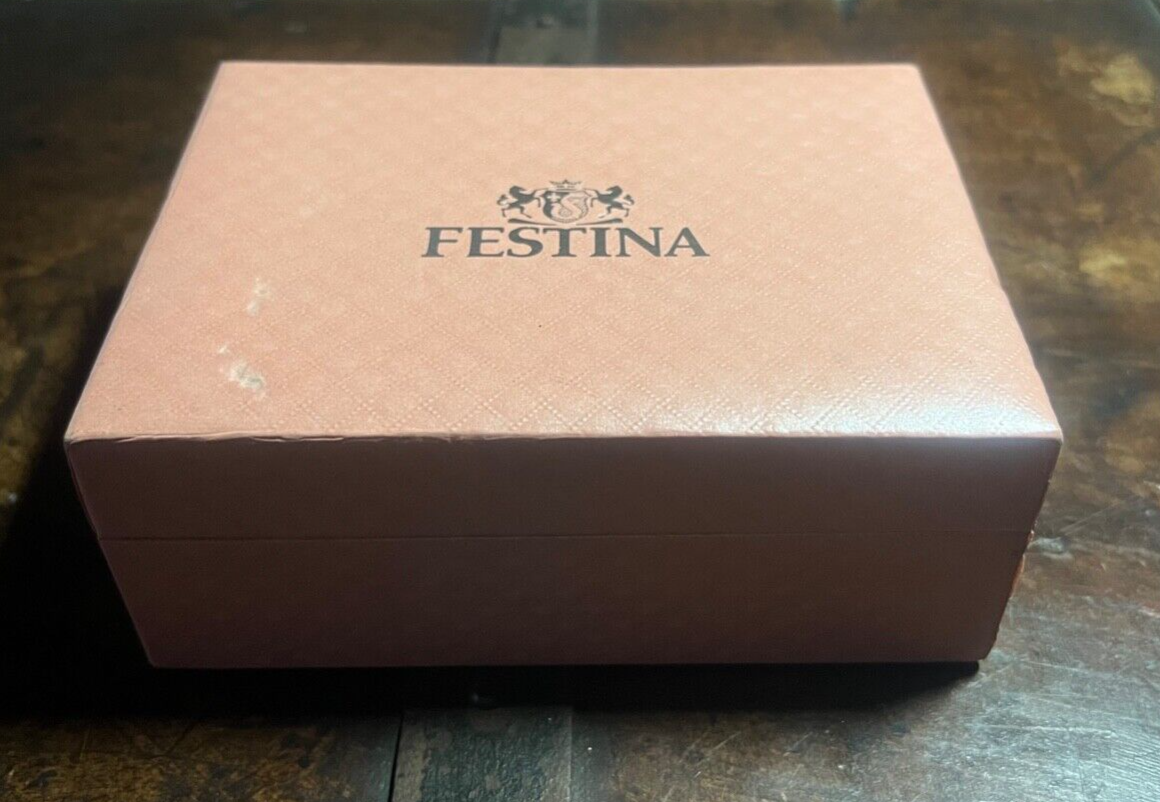 🔴 FESTINA box scatola orologio donna porta gioielli espositore display anelli A