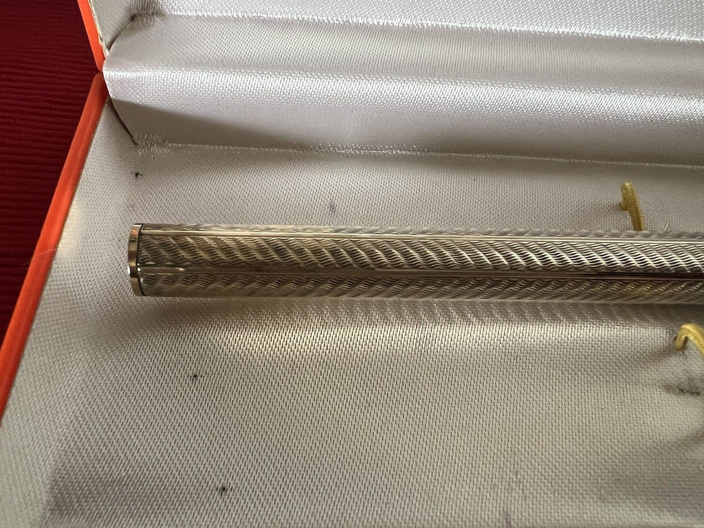 Norex Stylo-Plume Stylo à Plume Argent Massif 925 Ciselé Stylo Plume Or 14 KT