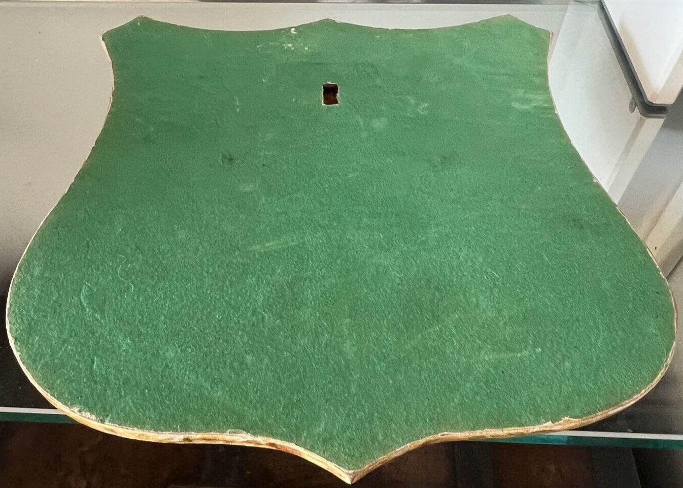 🔴 Große Bronzemedaille mit dem Wappen der Garibaldi auf originalem Holzschild: ICH GEHORCHE