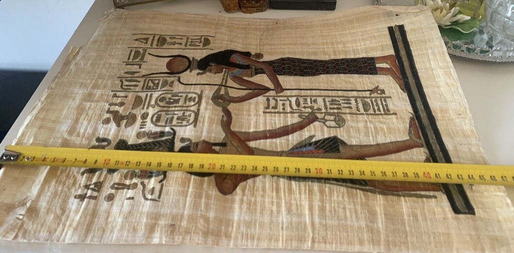 Papyrus Egyptian Authentic Egyptian Original Hand Painted Vintage