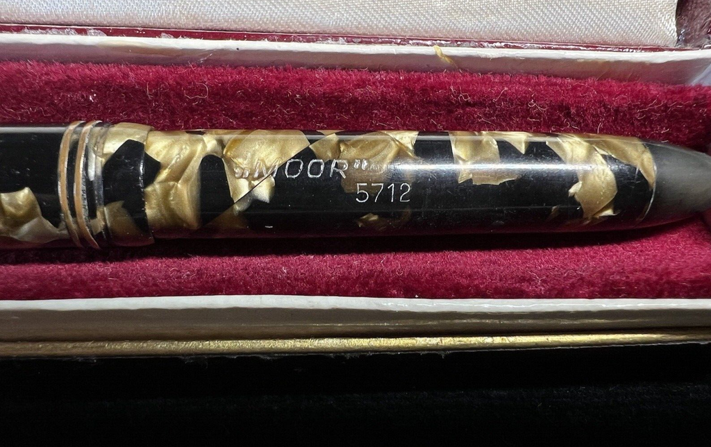 🔴 MOOR 5712 penna stilografica celluloide leva SCRIVE vintage 1940